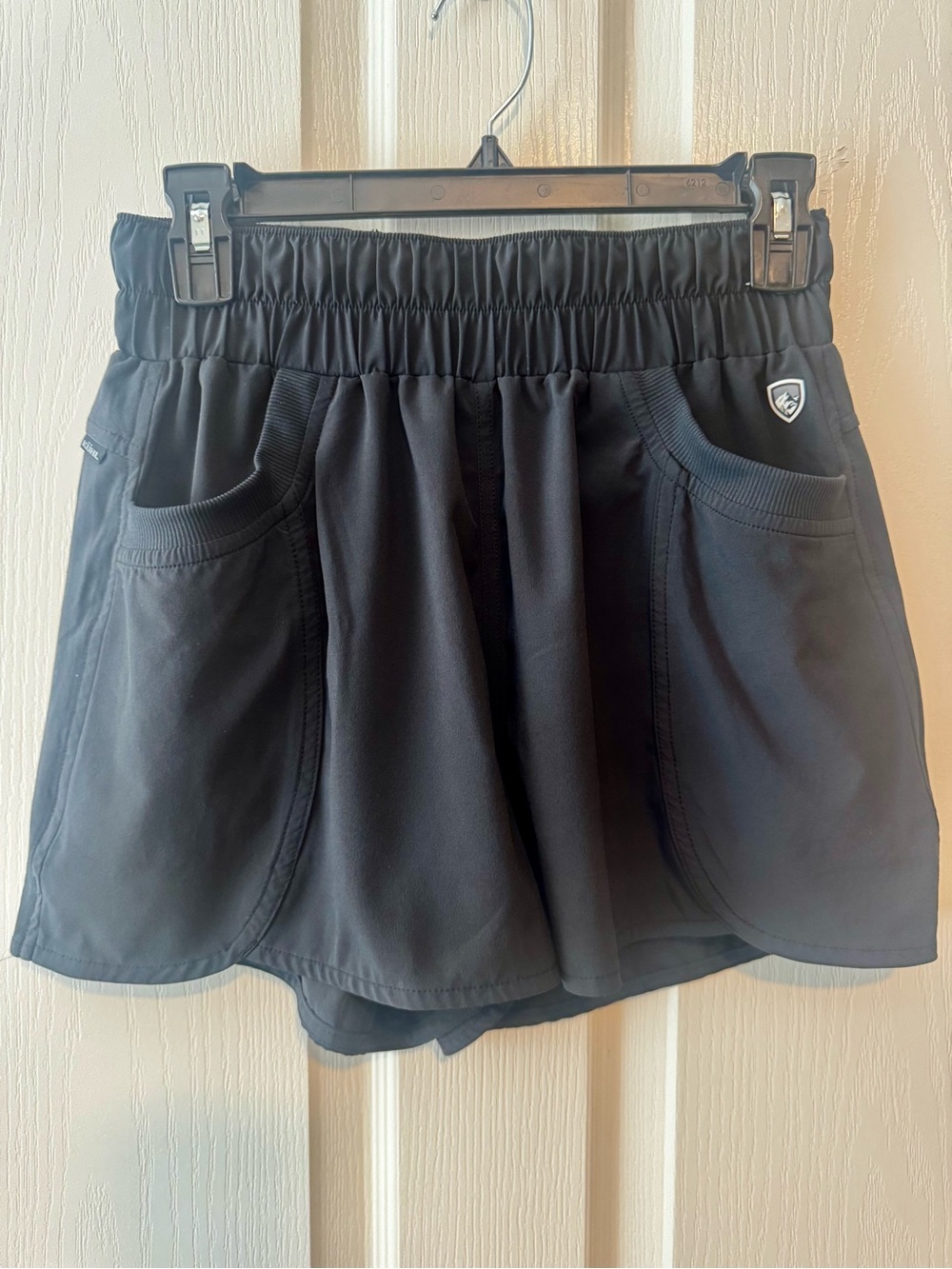 Athletic Black Women’s Shorts with Pockets